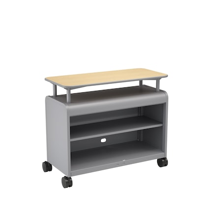 Smith Trades Industrial Storage Cabinet, 37 in H, 43 in W, Platinum, (1) Adj. + (1) Fixed/Base Shelves 311100000PPMAPP